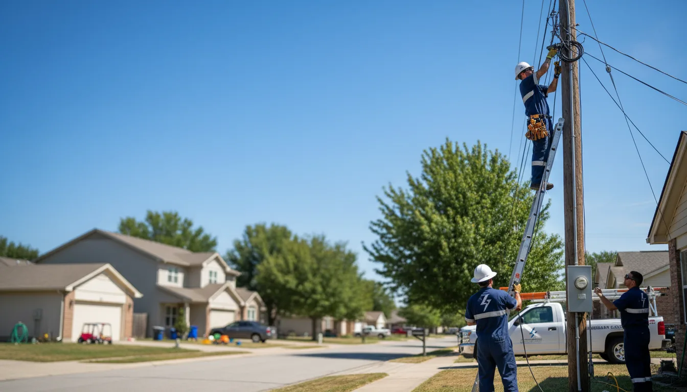Residential electrician providing installation services in Larned, KS